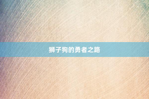 狮子狗的勇者之路